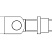 Комплектующие для распашных ворот Петля CAME H 18 регулируемая с гайкой, 42-68 мм, М18, приваривание в Симферополе