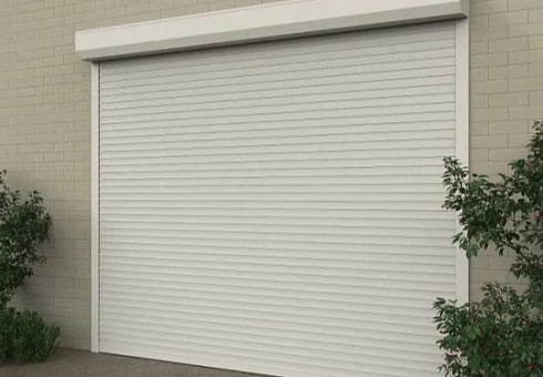 Рулонные гаражные ворота Алютех Prestige с алюминиевым профилем AR/555N и автоматическим управлением с доставкой в Симферополе 